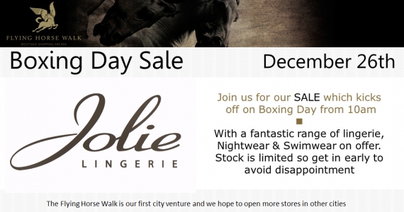 are open on boxing day flying horse walk are there any stores open on christmas day